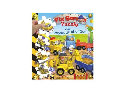 P'tit Garçon Puzzle Les engins de chantier